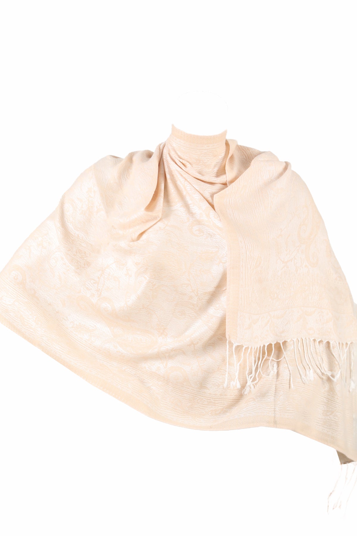 SJAALS VROUWEN - ZİJDE BLEND -LONG SJAAL - STEEN - NŞAL0501D1000TAŞ