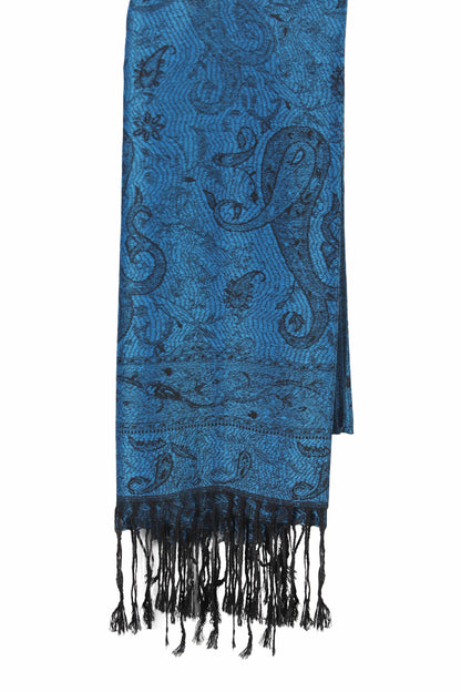 SCARVES WOMEN - ZİJDE BLEND -LONG SCARF - NAVY BLUE- NŞAL0501D1000LCV
