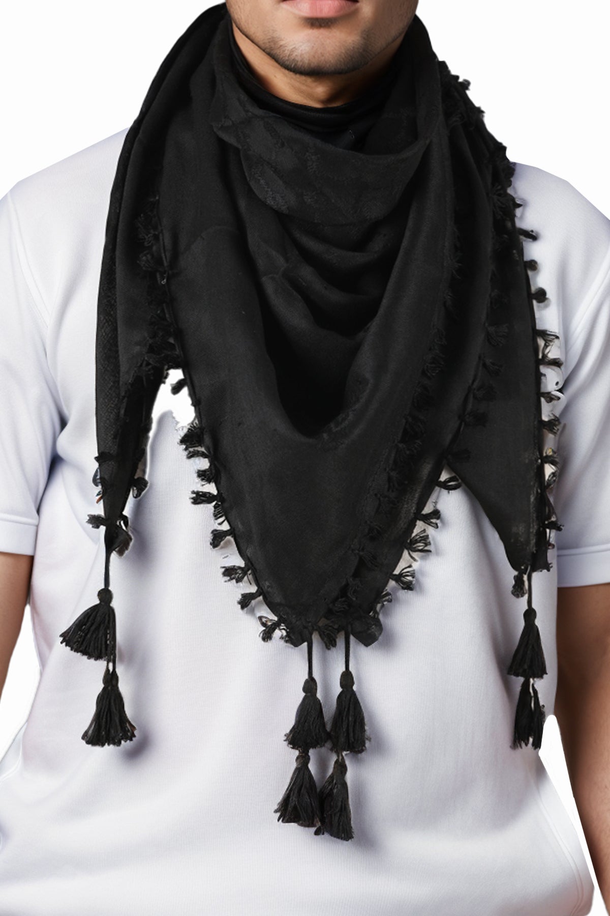 KEFFİYEH -ARAB PALESTIJNSE SJAAL -ARAFAT SJAAL - PLO SJAAL -DESERT SJAAL- SHEMAGH SJAAL - ZWART - NŞAL0501D1003SYH