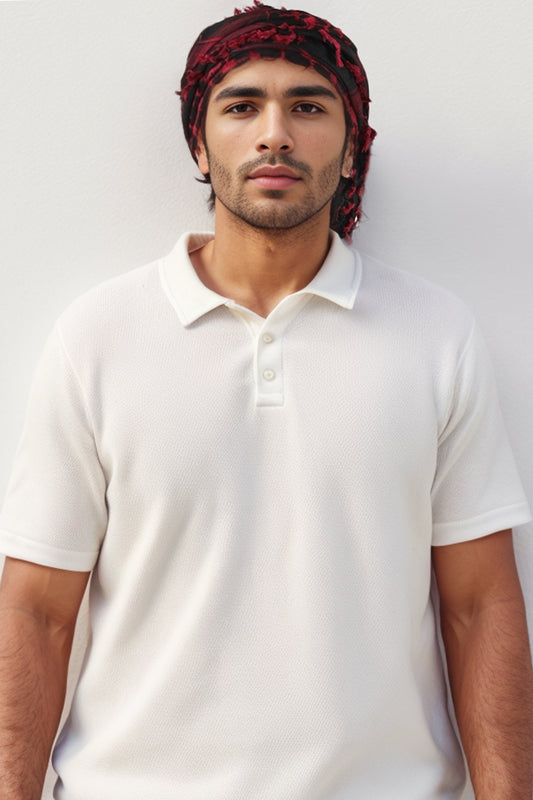 KEFFİYEH -ARABISCHER PALÄSTINENSISCHER SCHAL -ARAFAT SCHAL - PLO SCHAL -WÜSTENSCHAL- SHEMAGH SCHAL - BORDEAUX / SCHWARZ - NŞAL0501D1003BRD