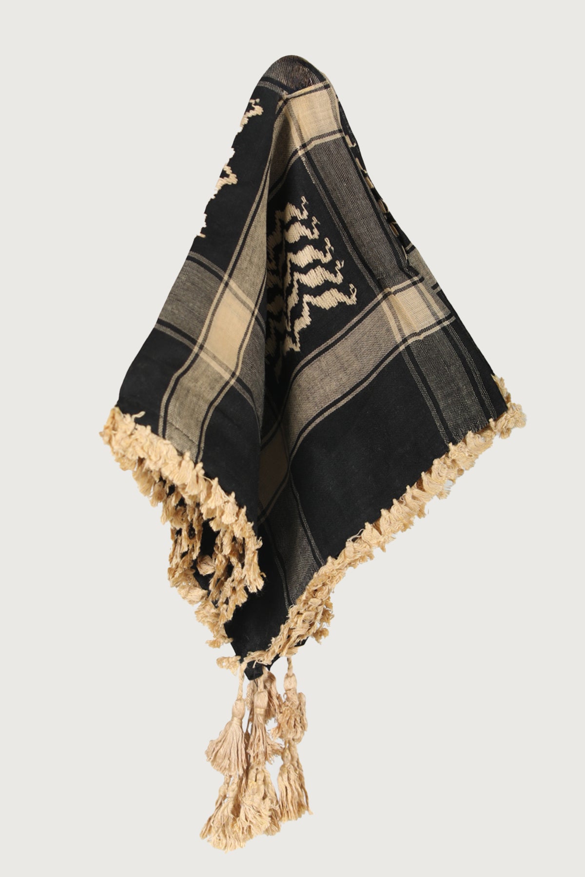 KEFFİYEH -ARABİ PALEIS SJAAL -ARAFAT SJAAL - PLO SJAAL -DESERT SJAAL- SHEMAGH SJAAL - BEİGE / ZWART - NŞAL0501D1003BEJ