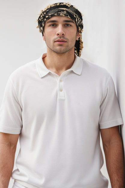 KEFFİYEH -ARABİ PALEIS SJAAL -ARAFAT SJAAL - PLO SJAAL -DESERT SJAAL- SHEMAGH SJAAL - BEİGE / ZWART - NŞAL0501D1003BEJ