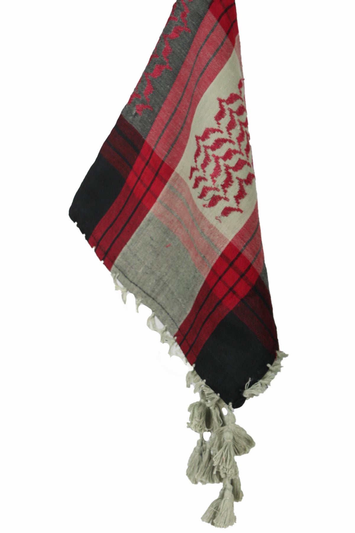 KEFFİYEH -ARABISCHER PALÄSTINENSISCHER SCHAL -ARAFAT SCHAL - PLO SCHAL -WÜSTE SCHAL- SHEMAGH SCHAL - GEMÜSE / ROT / SCHWARZ - NŞAL0501D1003YŞL
