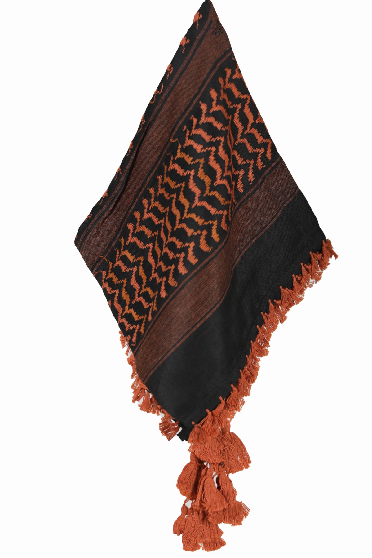 KEFFİYEH -ARABISCHER PALÄSTINENSISCHER SCHAL -ARAFAT SCHAL - PLO SCHAL -WÜSTE SCHAL- SHEMAGH SCHAL - ZIEGEL / SCHWARZ - NŞAL0501D1003KMT