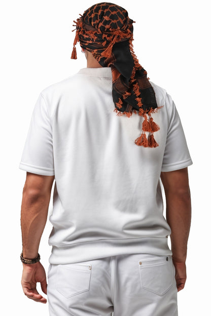 KEFFİYEH -ARABISCHER PALÄSTINENSISCHER SCHAL -ARAFAT SCHAL - PLO SCHAL -WÜSTE SCHAL- SHEMAGH SCHAL - ZIEGEL / SCHWARZ - NŞAL0501D1003KMT