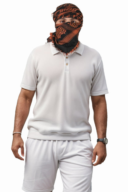 KEFFİYEH -ARABISCHER PALÄSTINENSISCHER SCHAL -ARAFAT SCHAL - PLO SCHAL -WÜSTE SCHAL- SHEMAGH SCHAL - ZIEGEL / SCHWARZ - NŞAL0501D1003KMT