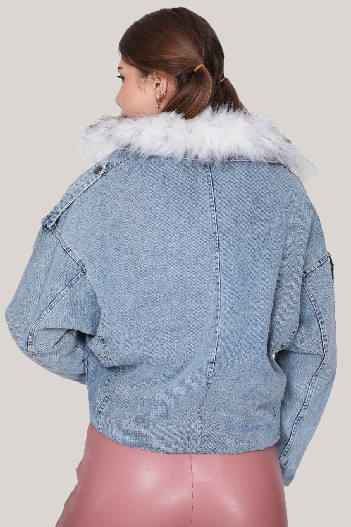 Denim Jack van Schapenvacht voor dames maat 38 - NCKT0004K9530KOT