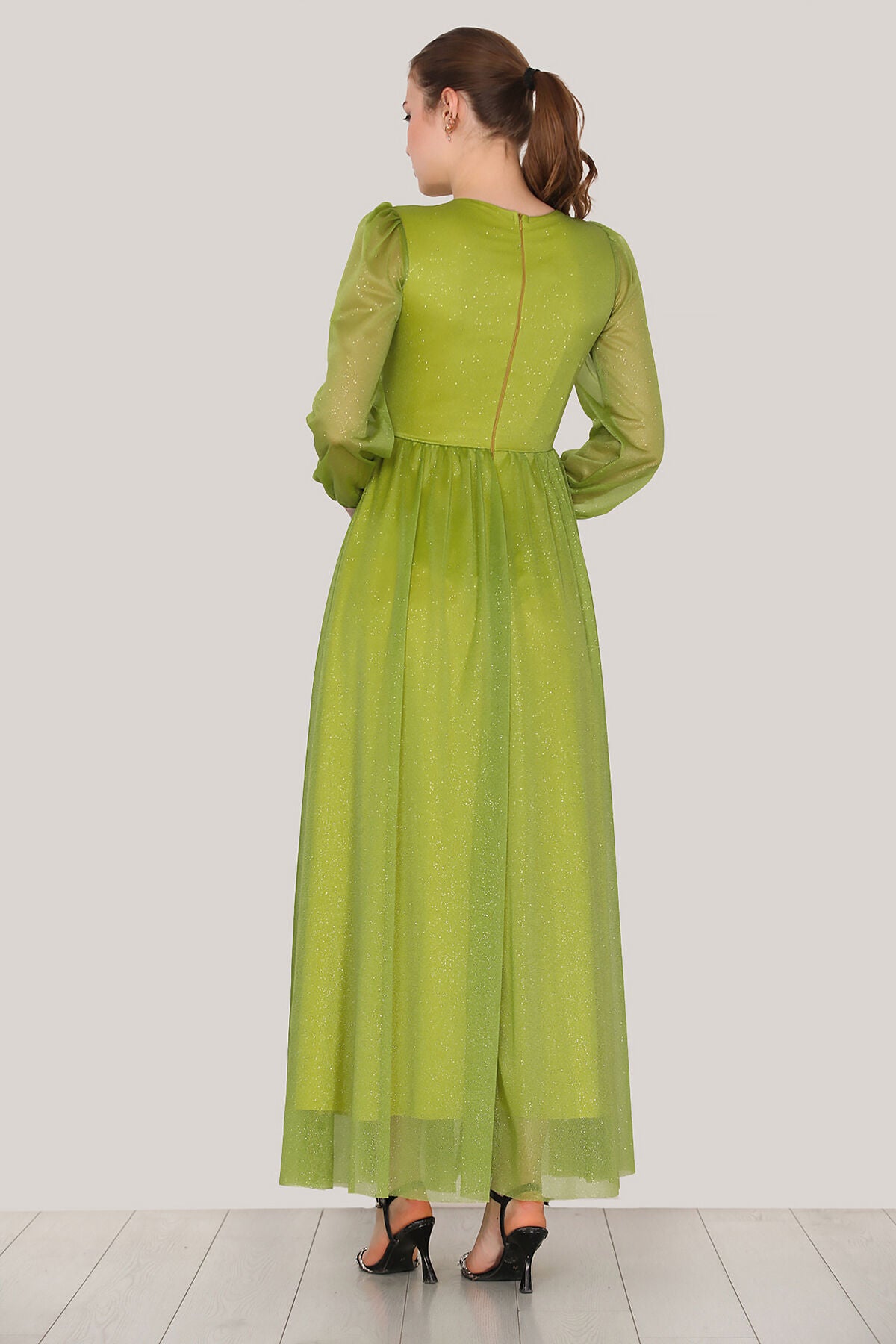 Lange maxi-jurk zomerjurk voor dames - NELB0063D2276YAĞ