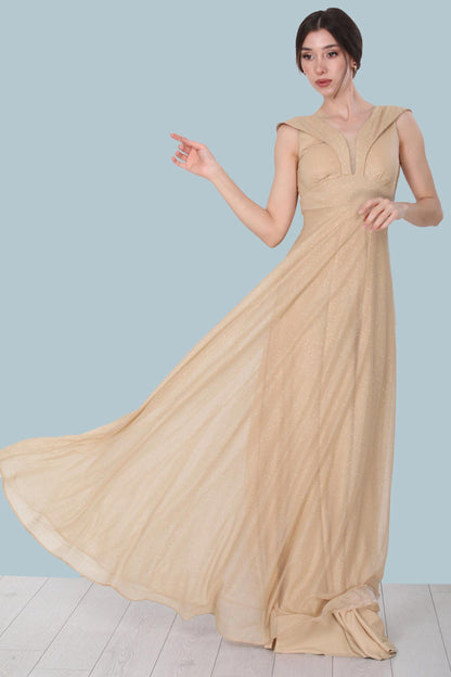 Langes Maxikleid Sommerkleid für Damen - NELB0063Z3280BEJ