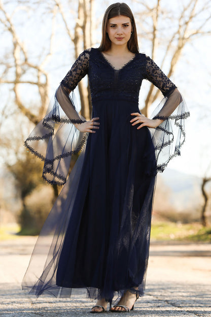 Langes Maxikleid Hochzeitskleid Für Damen - NELB0553D8782LCV