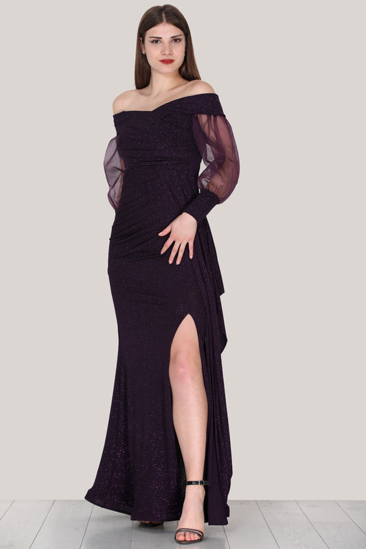 Langes Maxikleid Sommerkleid für Damen - NELB0553D8965MOR