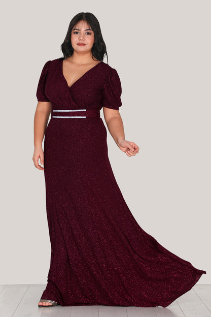 Langes Maxikleid Hochzeit für große Größen NYELB0553D9409BRD