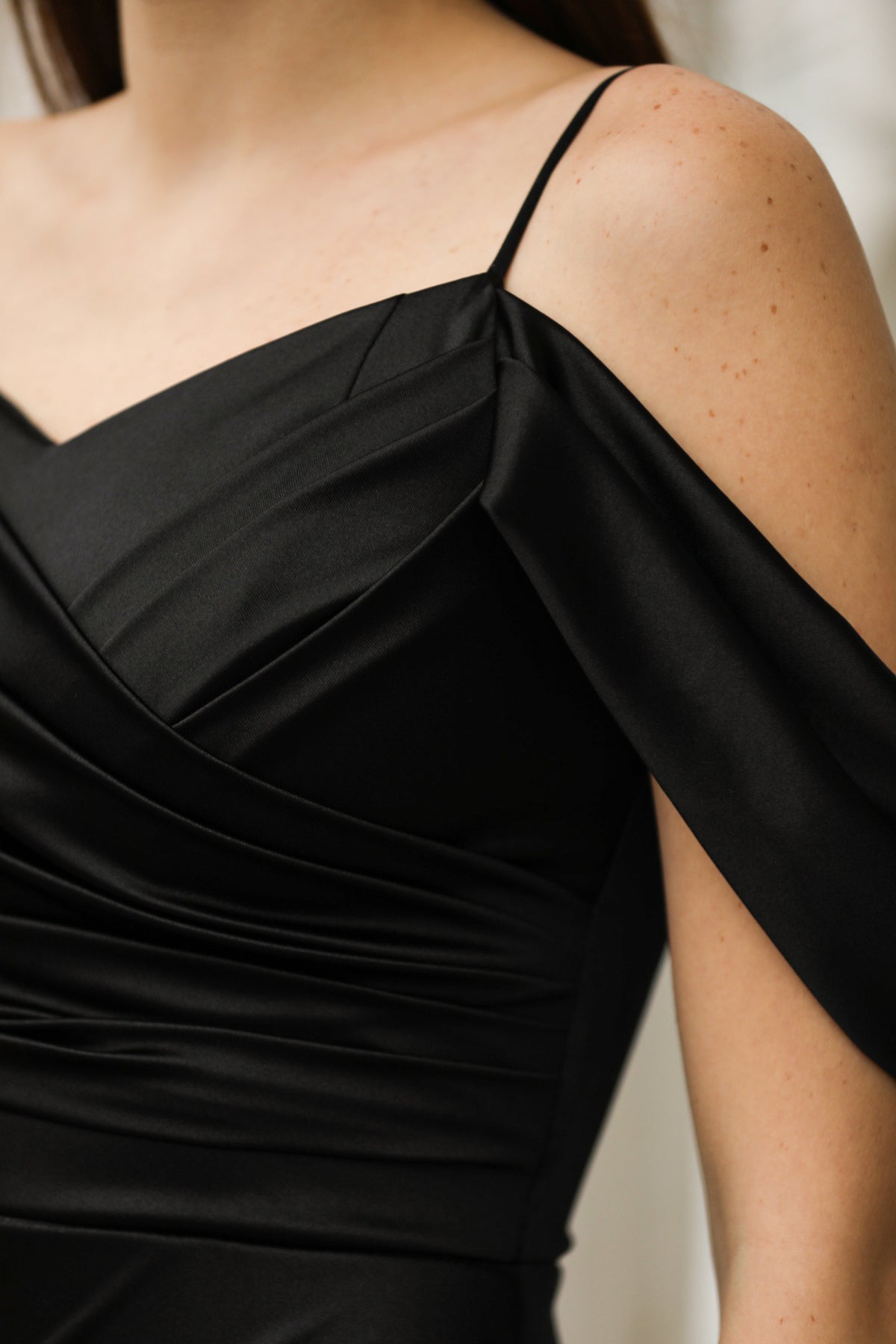 Langes Abendkleid Maxikleid mit Schulterfrei- NELB0553D9487SYH