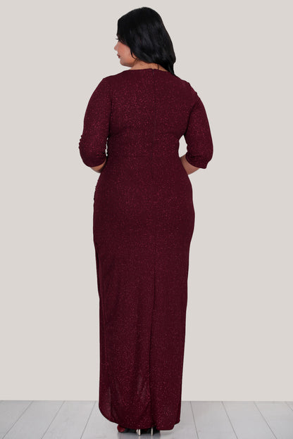 Langes Maxikleid Sommerkleid für große Größen- NELB0553D9573BRD