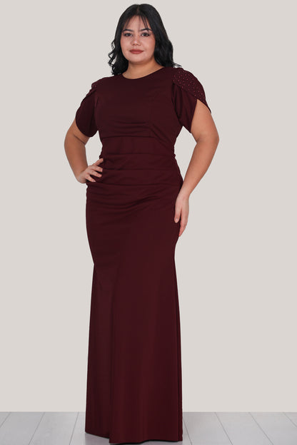 Langes Maxikleid Sommerkleid für große Größen - NELB0553D9576BRD