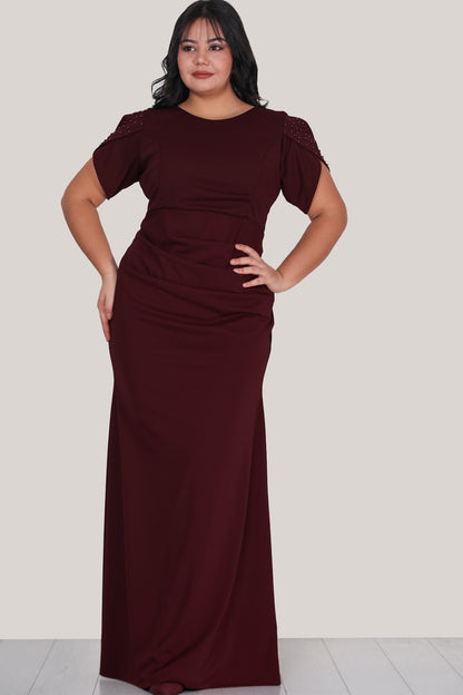 Langes Maxikleid Sommerkleid für große Größen - NELB0553D9576BRD