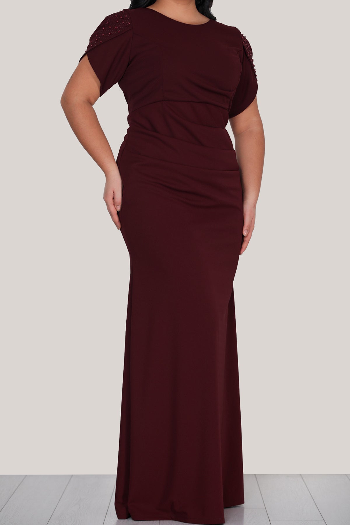 Langes Maxikleid Sommerkleid für große Größen - NELB0553D9576BRD