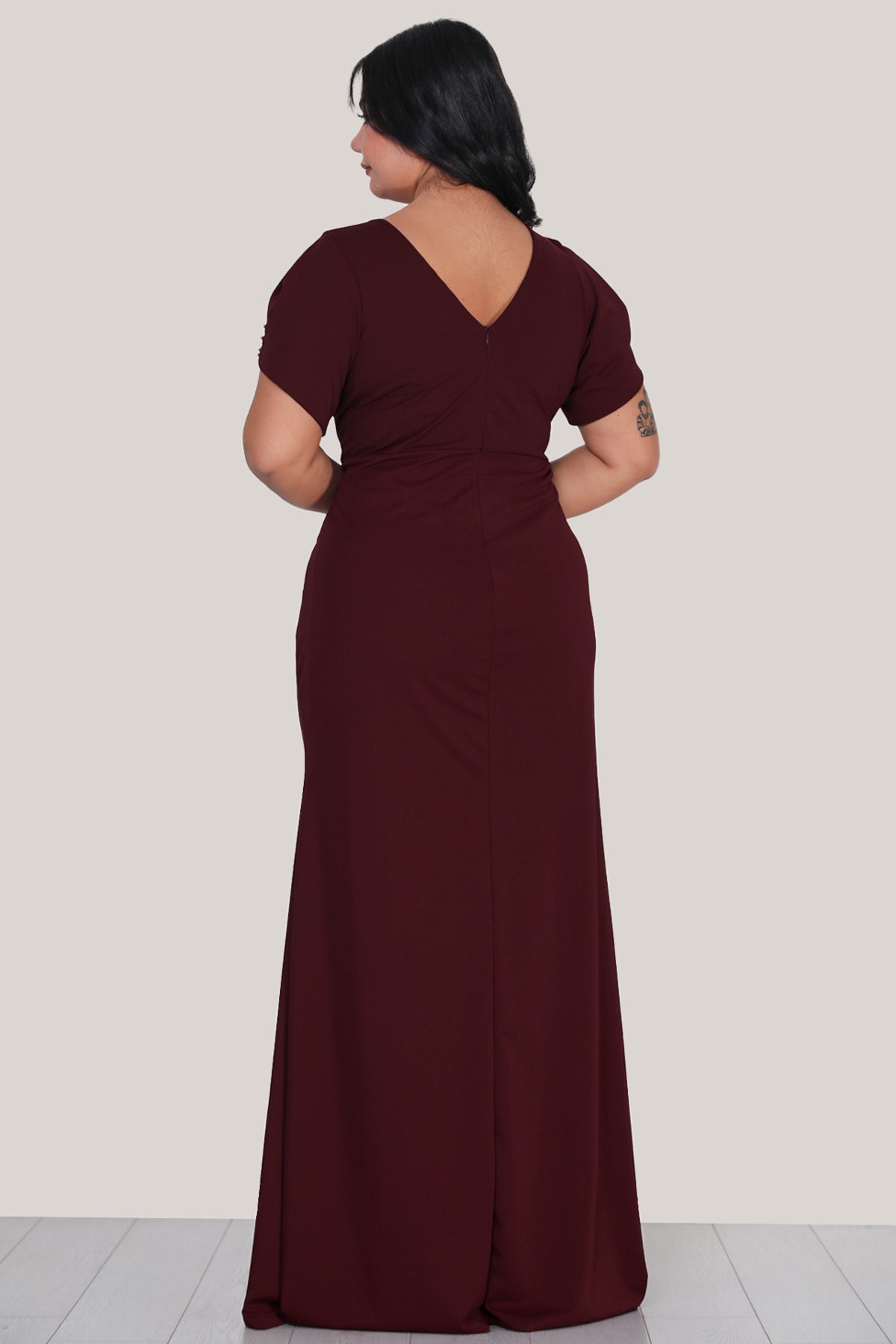 Langes Maxikleid Sommerkleid für große Größen - NELB0553D9576BRD