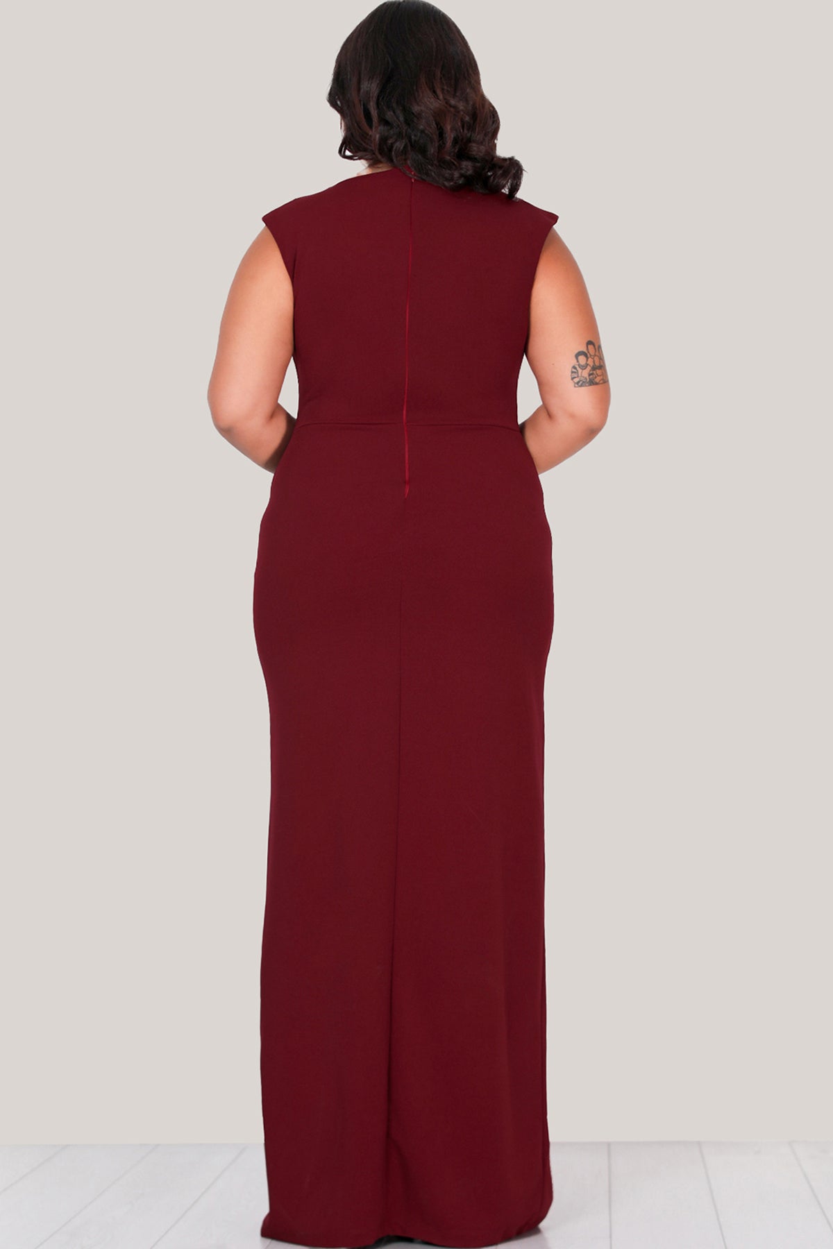 Langes Maxikleid Sommerkleid für große Größen - NELB0588D5044BRD