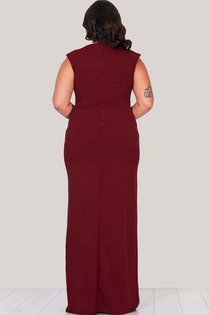 Langes Maxikleid Sommerkleid für große Größen - NELB0588D5044BRD