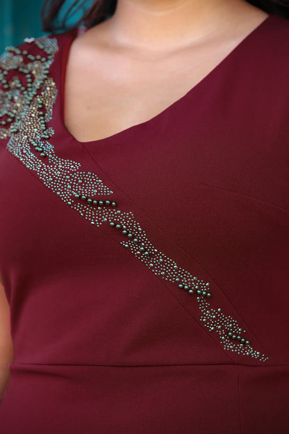 Langes Maxikleid Sommerkleid für große Größen - NELB0588D5044BRD