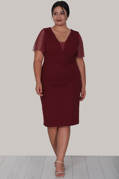 Dames midi-jurk zomerjurk voor grote maten - NELB0588D5047BRD