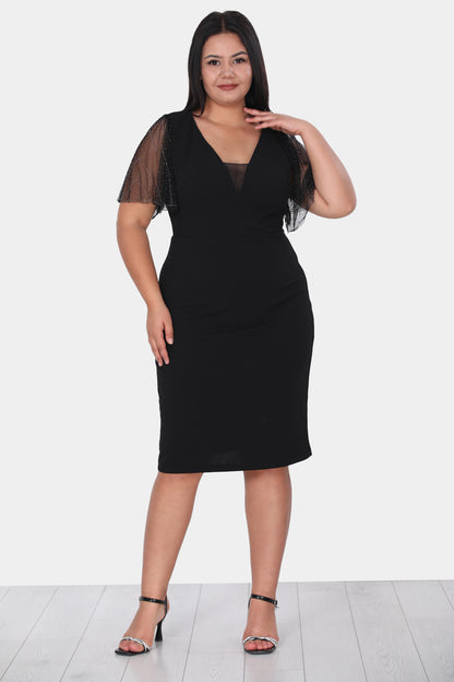 Dames midi-jurk zomerjurk voor grote maten - NELB0588D5047SYH