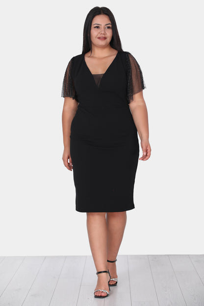 Dames midi-jurk zomerjurk voor grote maten - NELB0588D5047SYH