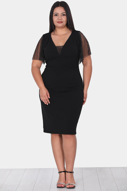 Dames midi-jurk zomerjurk voor grote maten - NELB0588D5047SYH