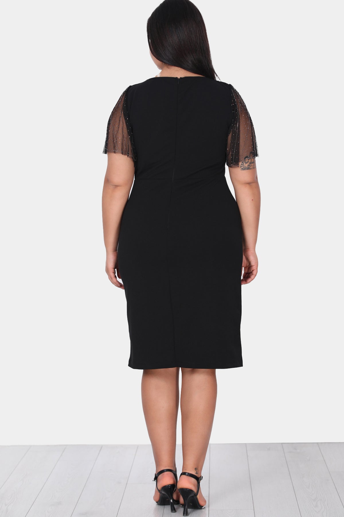 Dames midi-jurk zomerjurk voor grote maten - NELB0588D5047SYH