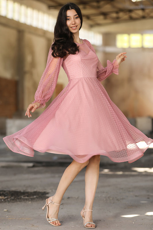 Kurzes Midikleid  Sommerkleid für Damen - NELB0588D5068PDR