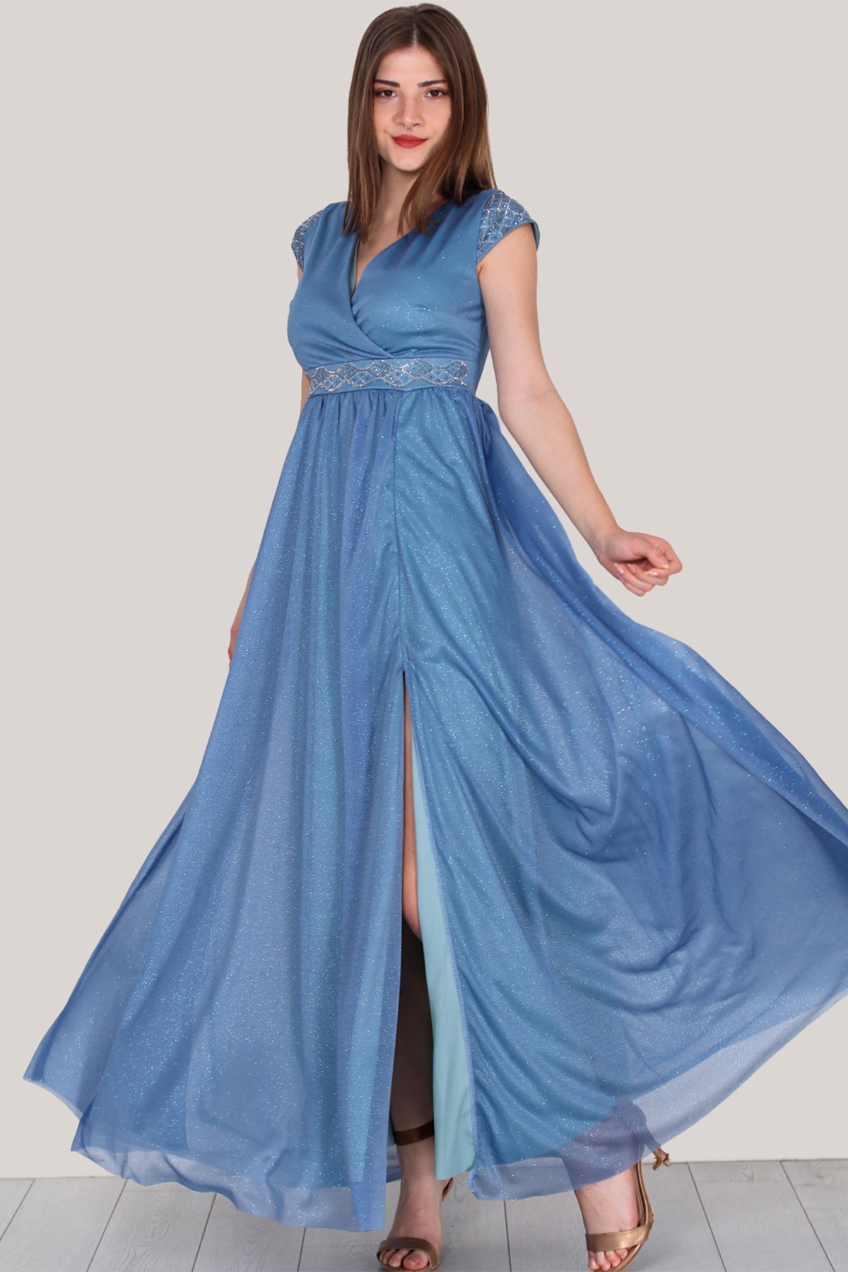 Langes Maxikleid Hochzeitskleid Für Damen - NELB0588D5077MVI