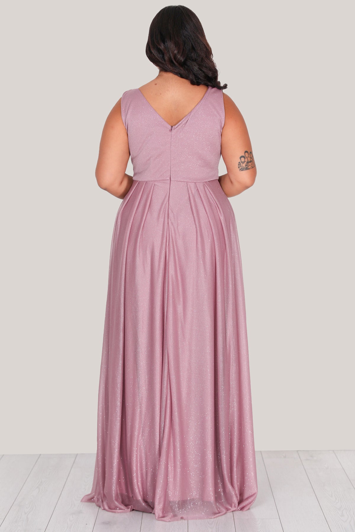 Langes Maxikleid Sommerkleid für große Größen - NELB0588D5079GÜL