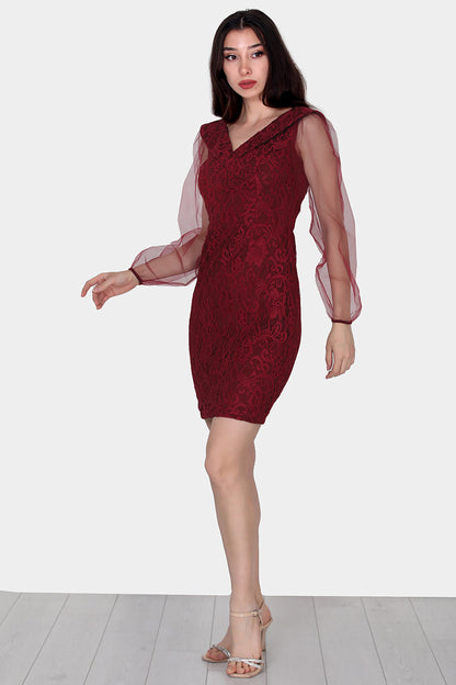 Kurzes Midikleid  Sommerkleid für Damen - NELB0588D5092BRD