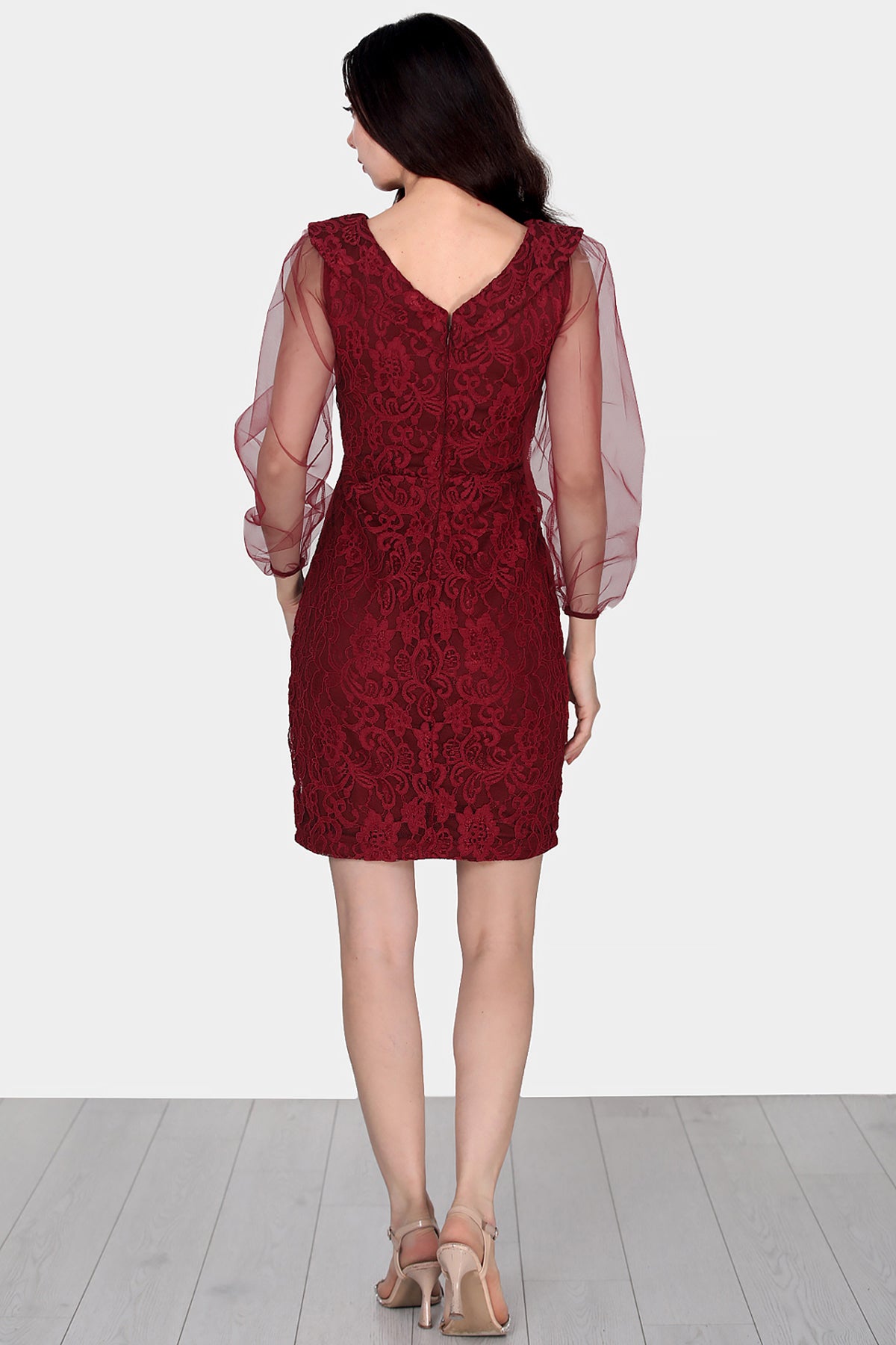 Kurzes Midikleid  Sommerkleid für Damen - NELB0588D5092BRD