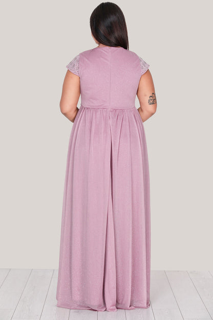 Lange maxi-jurk zomerjurk voor grote maten - NELB0588D5122GÜL