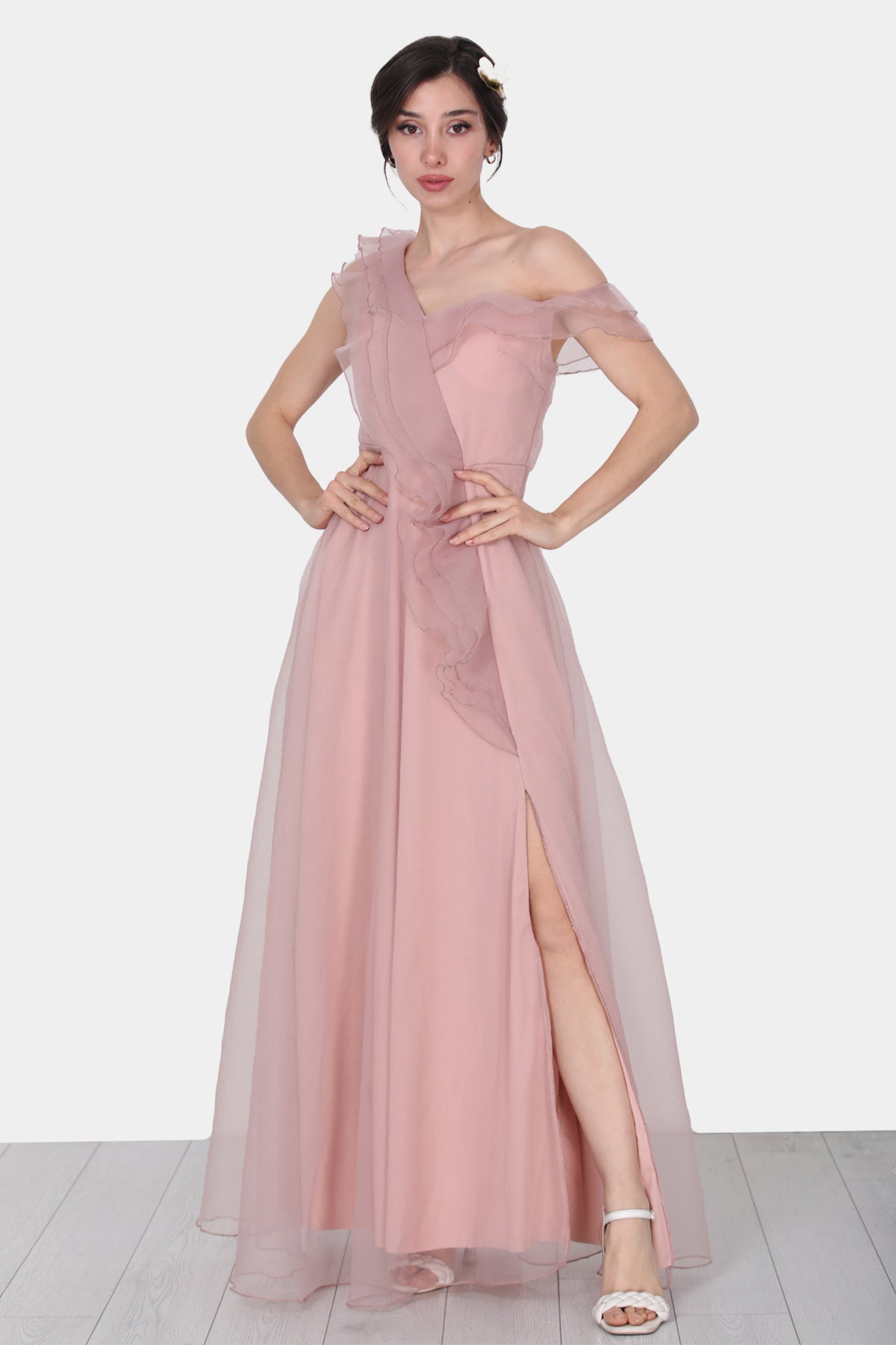 Langes Maxikleid Sommerkleid mit für- NELB0588D5143PDR