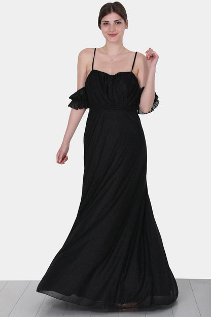 Langes Maxikleid Sommerkleid Schulterfrei für Damen - NELB0588D5146SYH