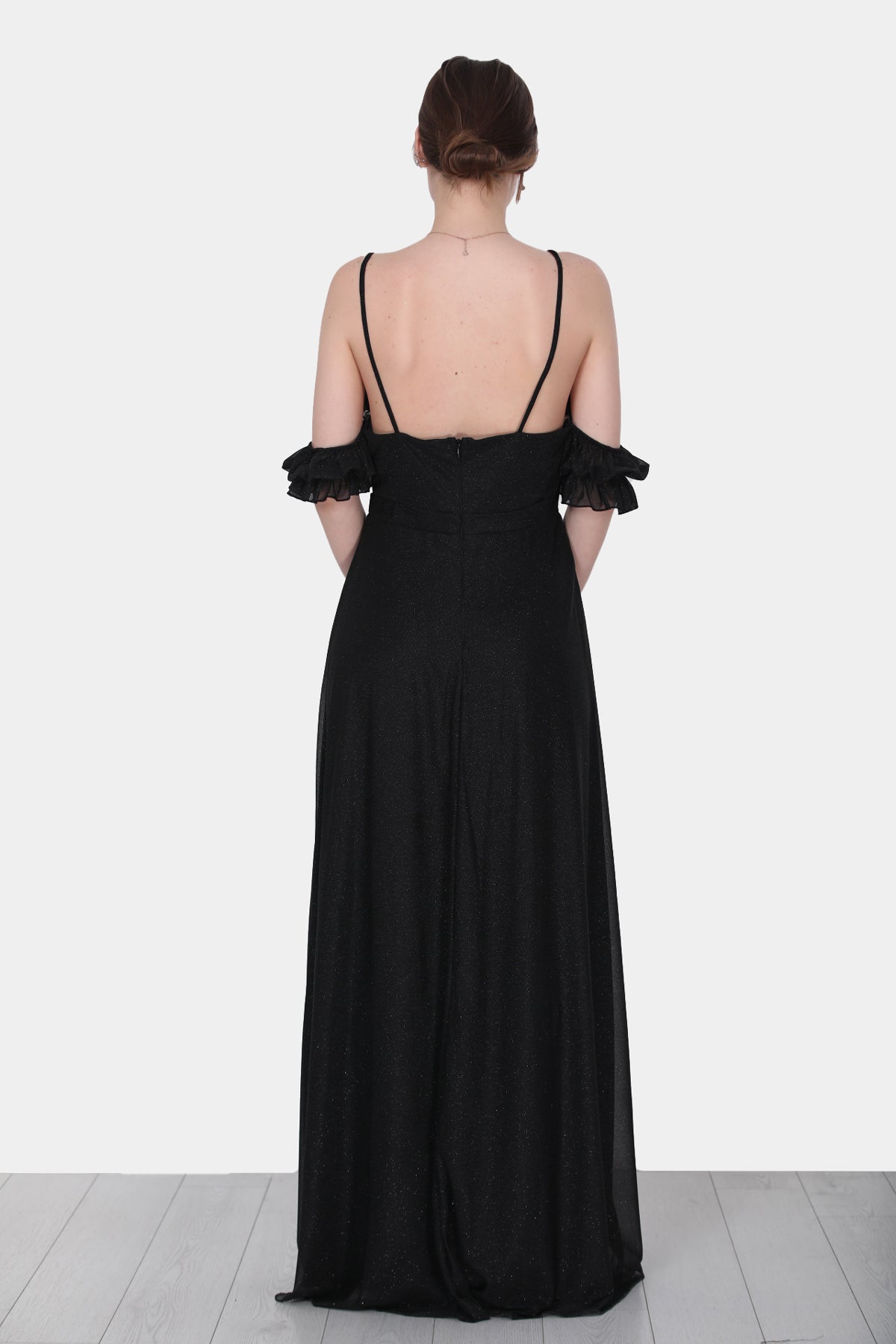 Langes Maxikleid Sommerkleid Schulterfrei für Damen - NELB0588D5146SYH