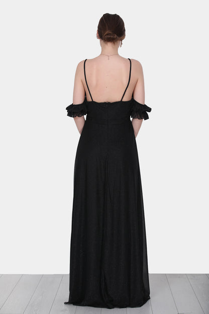 Langes Maxikleid Sommerkleid Schulterfrei für Damen - NELB0588D5146SYH