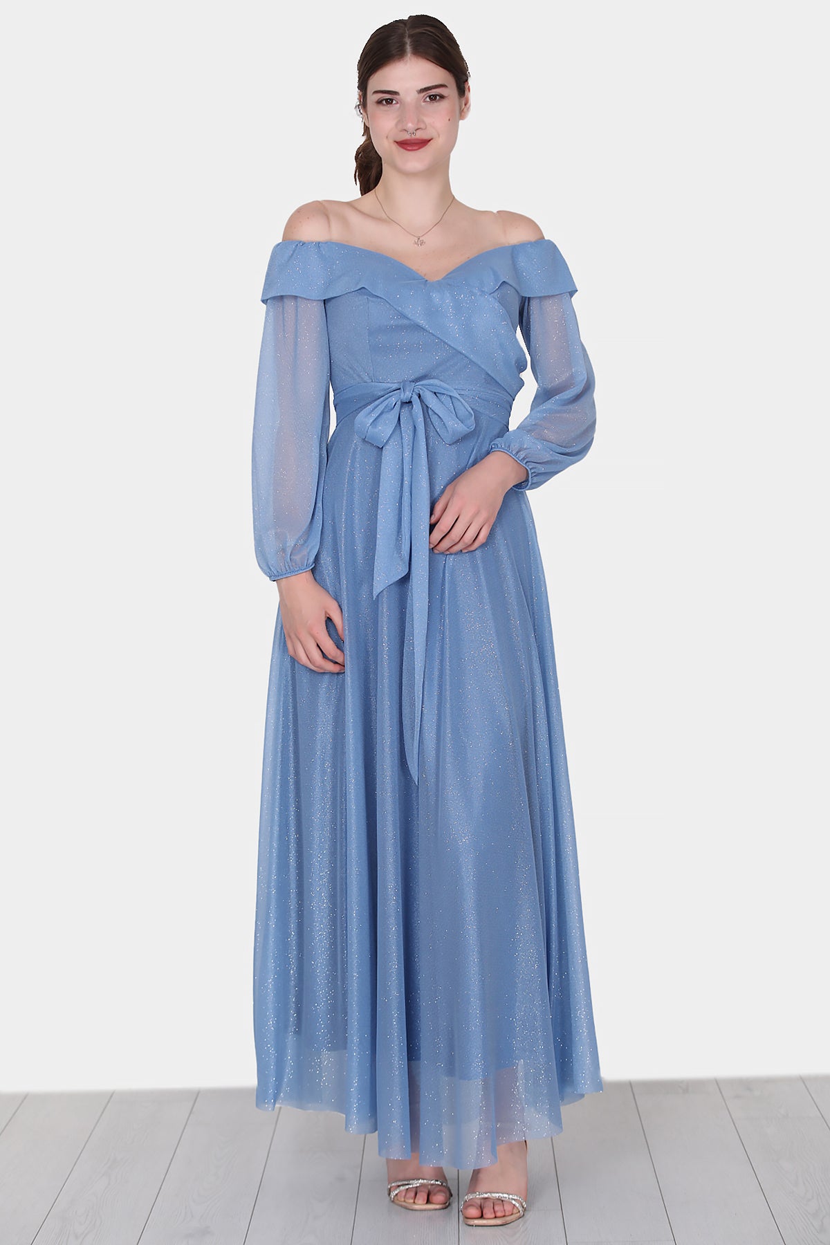 Langes Maxikleid Sommerkleid für Damen - NELB0588D5147İND