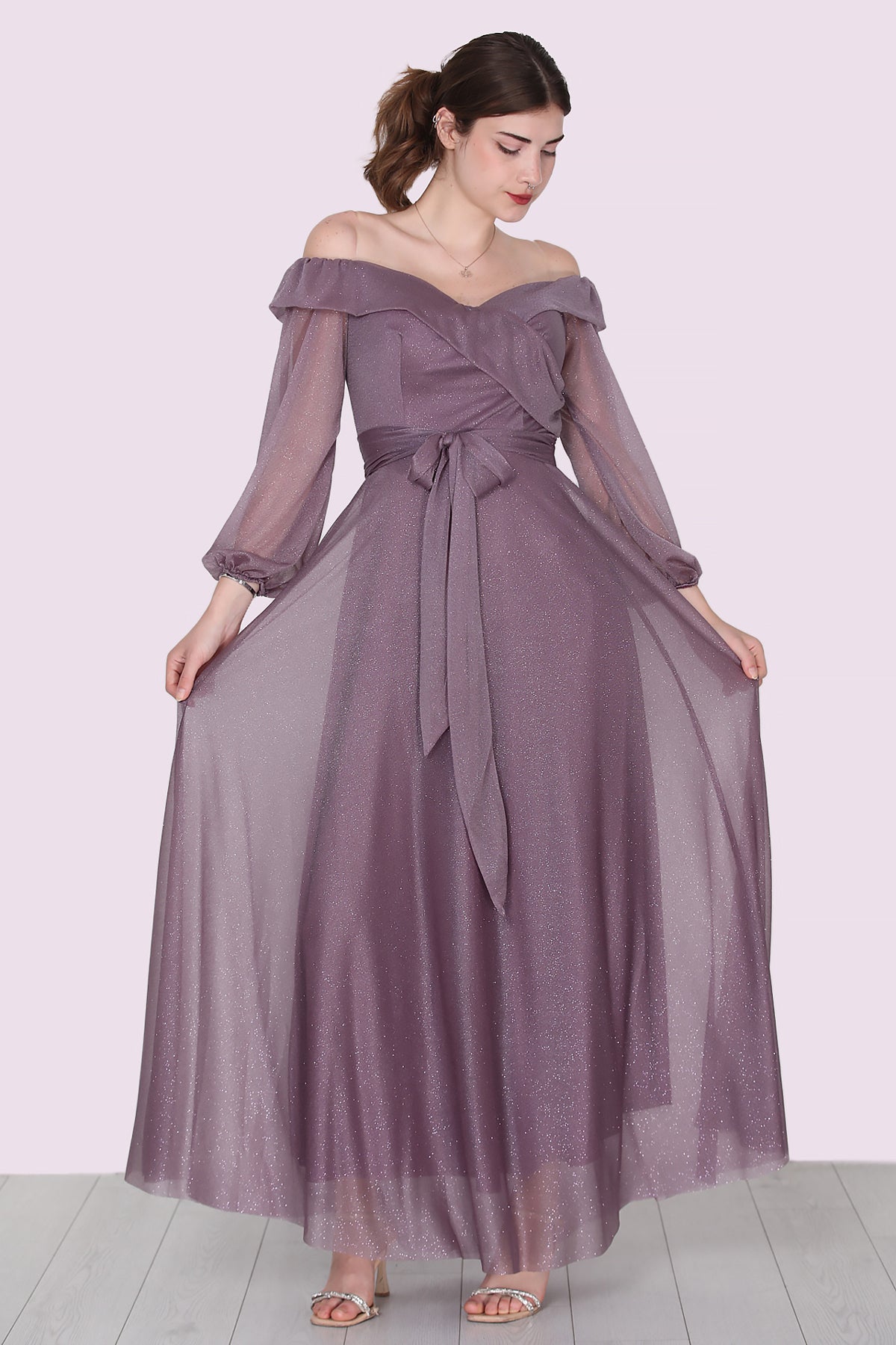 Lange maxi-jurk zomerjurk voor dames - NELB0588D5147LİL