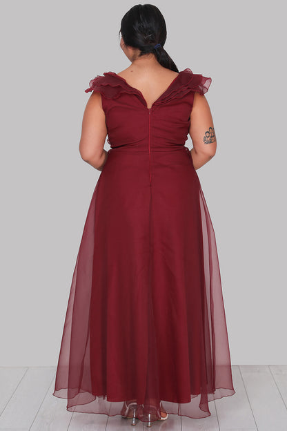 Langes Maxikleid Sommerkleid für große Größen - NELB0588D5152BRD