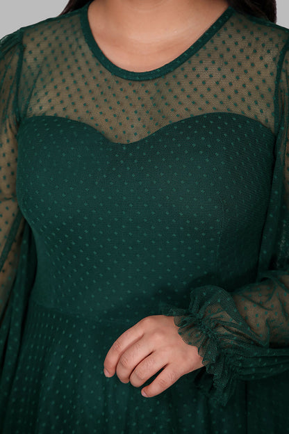 Dames midi-jurk zomerjurk voor grote maten - NELB0588D5154ZMT