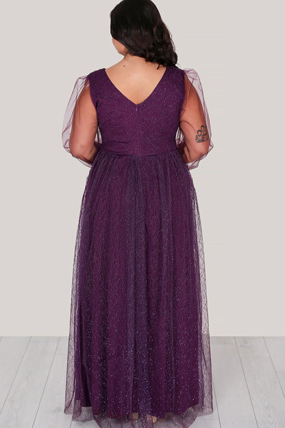 Lange maxi-jurk zomerjurk voor grote maten - NELB0588D5160MOR