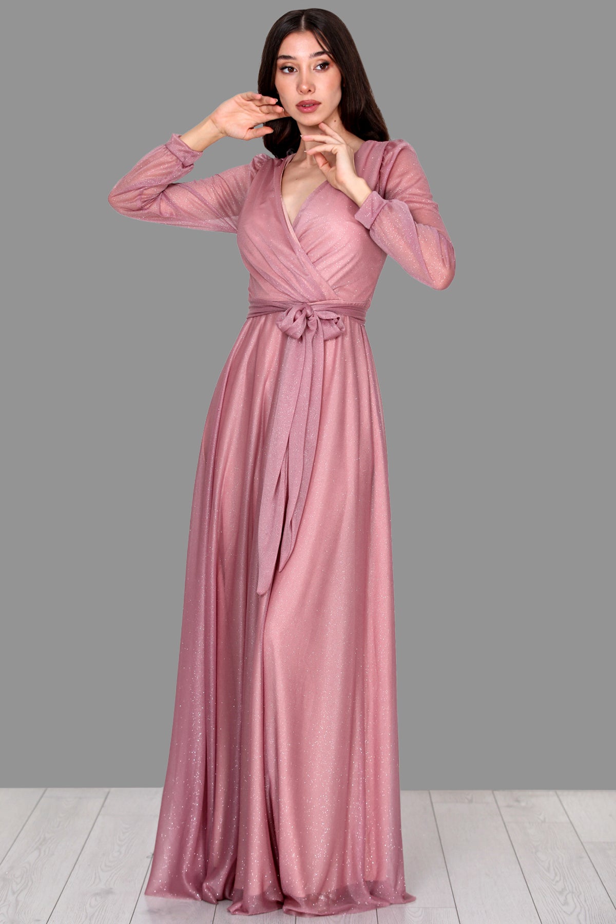 Langes Maxikleid Sommerkleid für Damen - NELB0588D5162GÜL