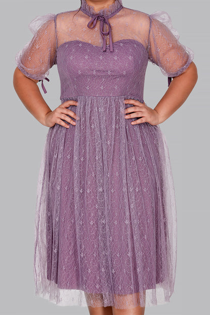 Damen Midikleid Sommerkleid für große Größen - NELB0588D5163LİL