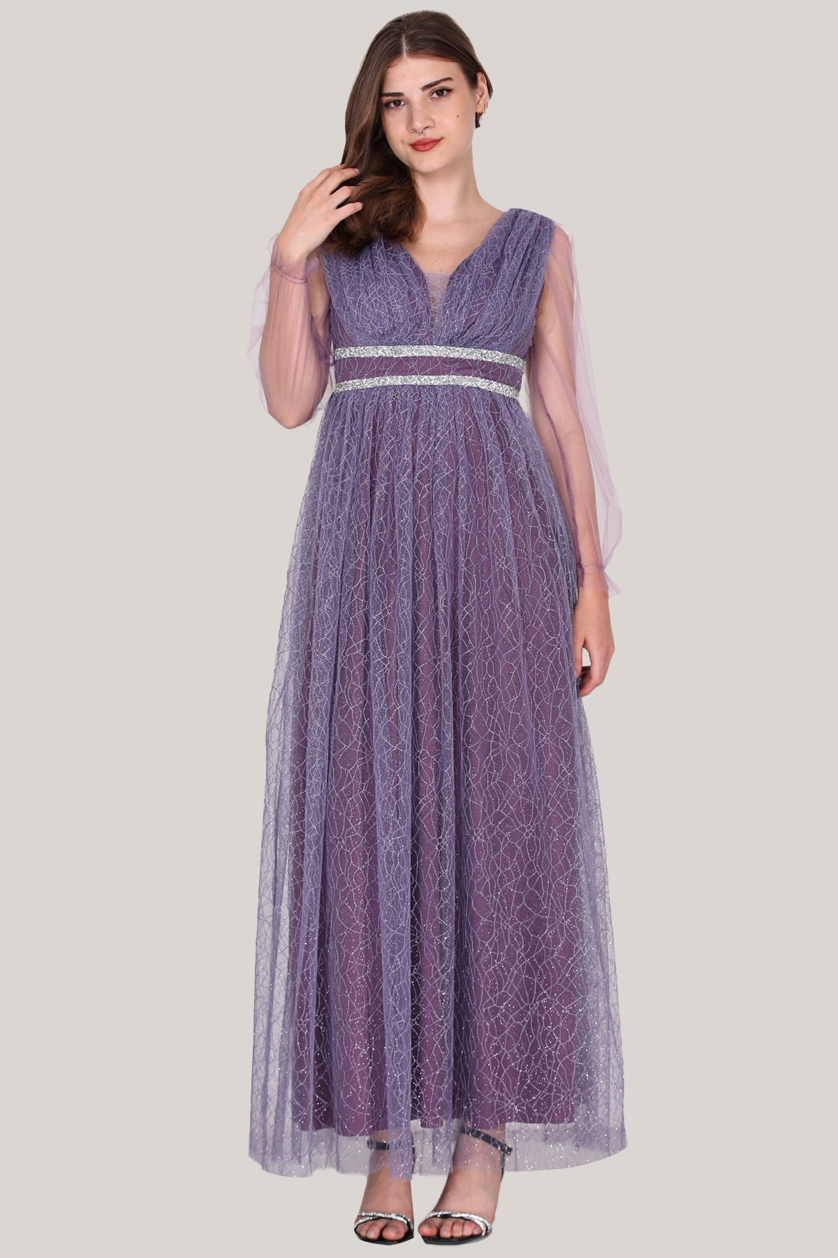 Long Maxi Dress Summer Dress for Women - NELB0588D5166LİL
