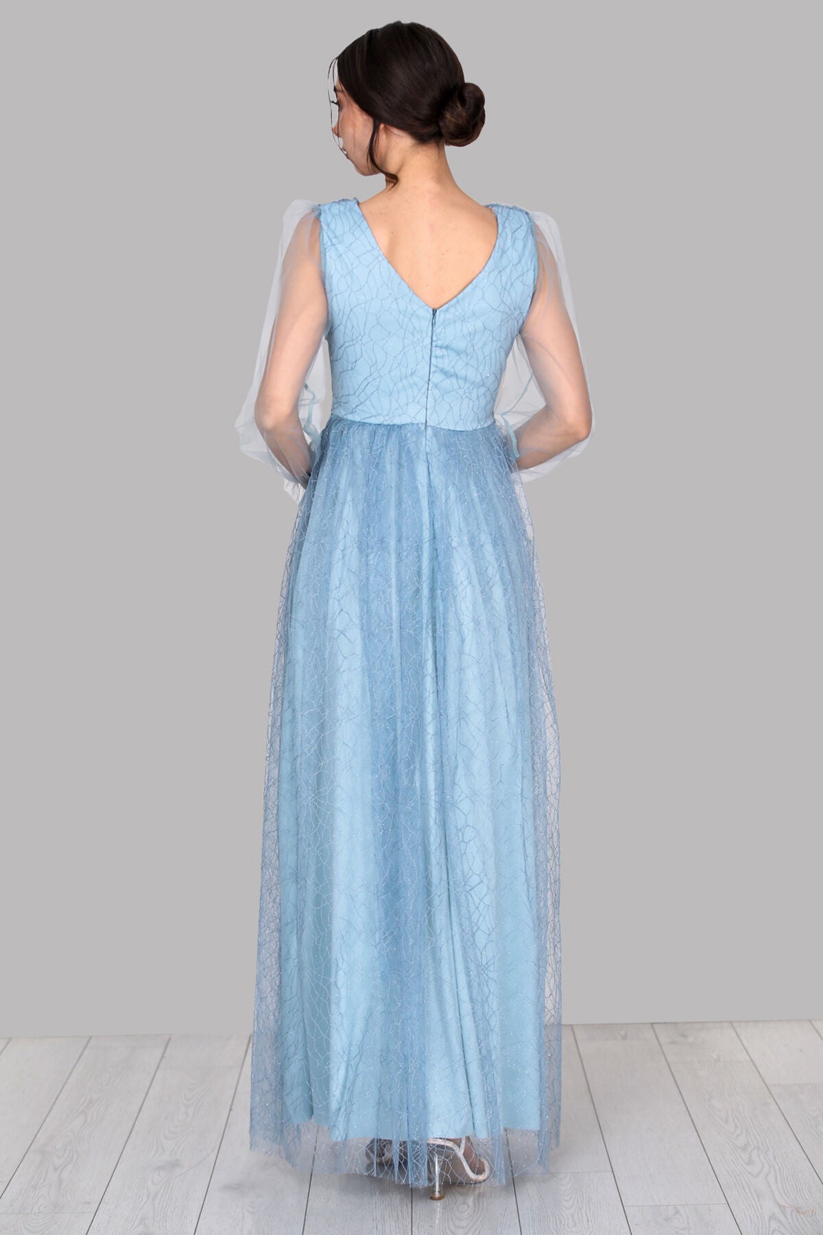 Langes Maxikleid Sommerkleid für Damen - NELB0588D5166MVİ