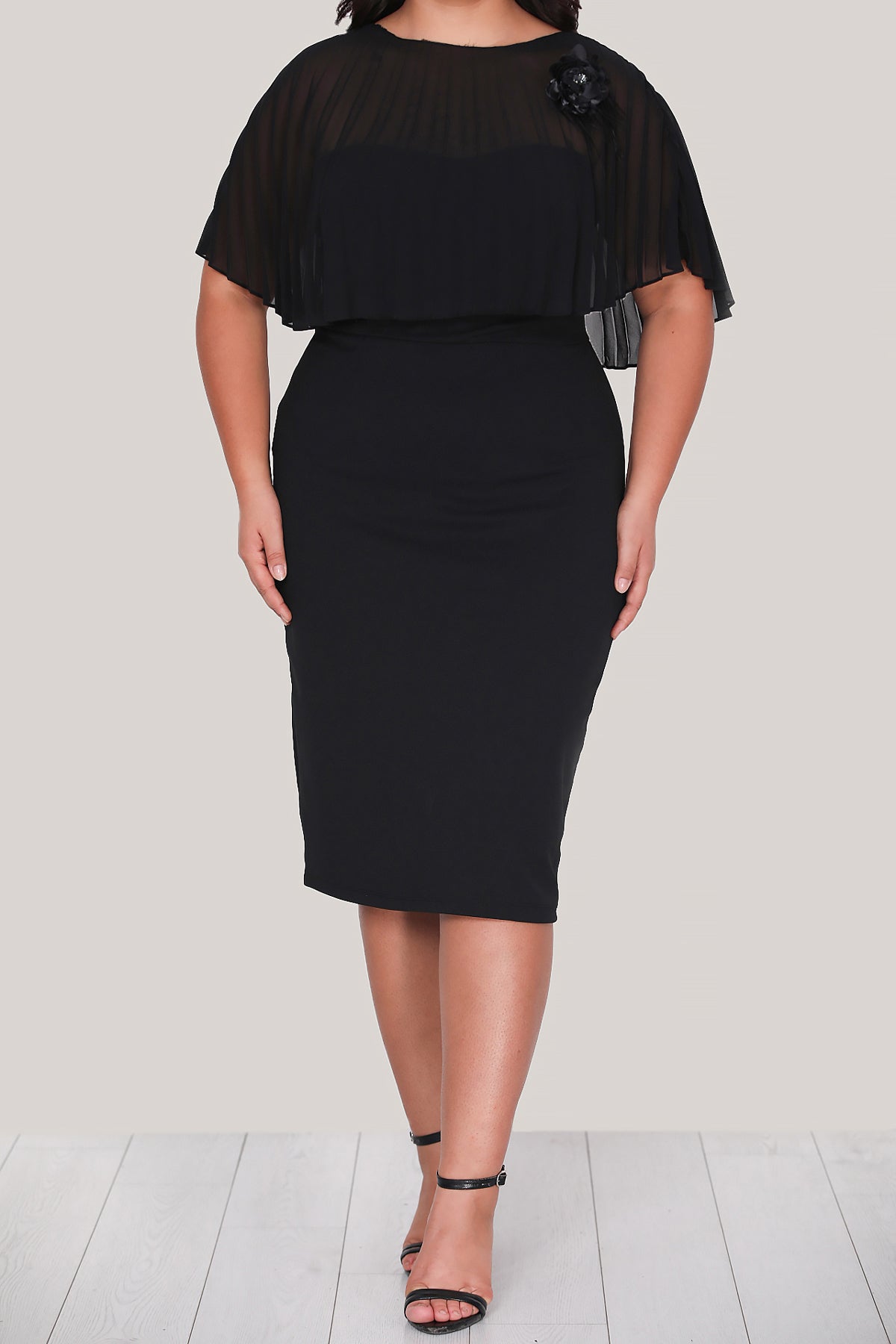 Dames midi-jurk zomerjurk voor grote maten - NELB0588D5167SYH